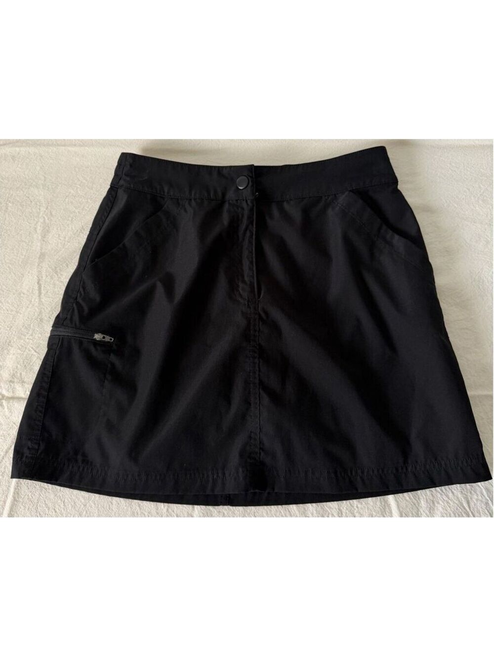 32 Degrees COOL Athletic Skort Womens Small Black Zip Pockets Built In Shorts